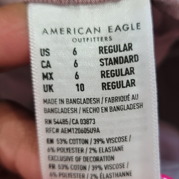 American Eagle Outfitters Mauve Skinny Jeans - Picture 4 of 8